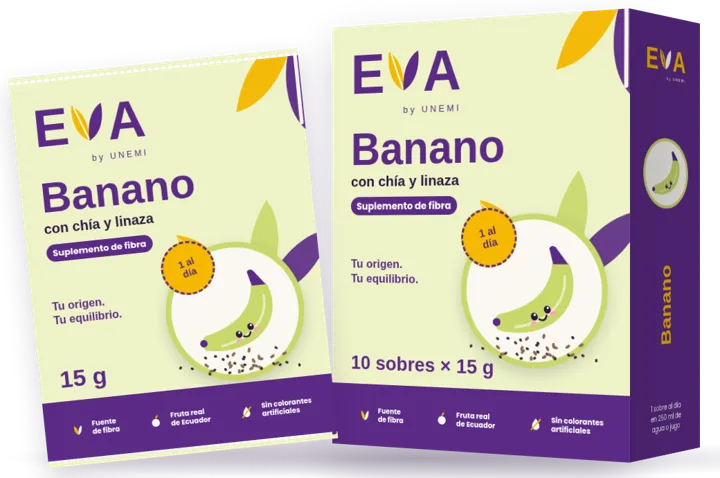 Caja de EVA sabor banano