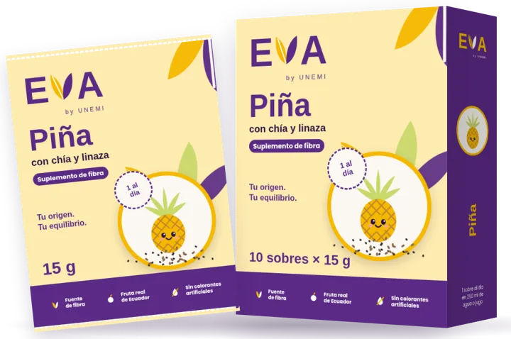 Caja de EVA sabor piña